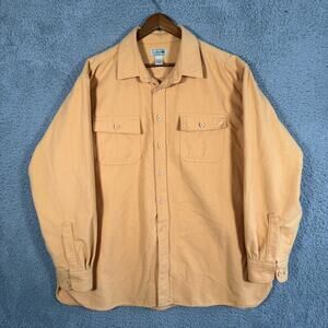 L.L. Bean Shirt Mens 2XL Heavyweight Button Down Long Sleeve Chamois 0 MT03